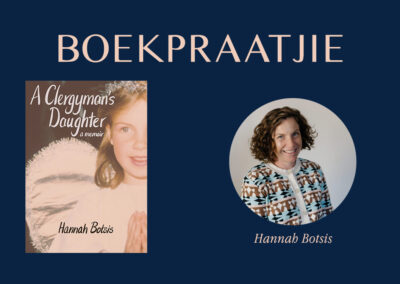 Boekpraatjie: A Clergyman’s Daughter deur Hannah Botsis (Dinsdag 14 April 2026)