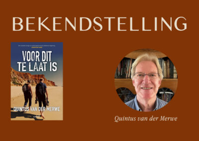 Voor dit te laat is deur Quintus van der Merwe Bekendstelling (Saterdag 11 April 2026)