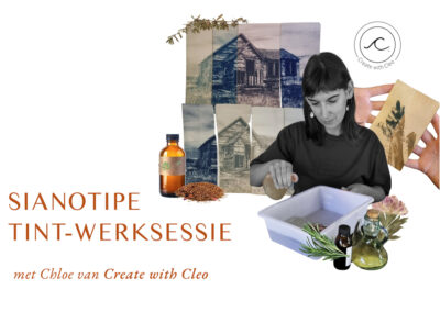 Sianotipe-tintwerksessie met Create with Cleo (Saterdag 23 Mei 2026)