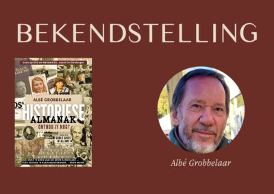 Historiese almanak deur Albé Grobbelaar Bekendstelling (Dinsdag 2 Junie 2026)