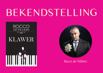 Klawer deur Rocco de Villiers Bekendstelling (Saterdag 20 Junie 2026)